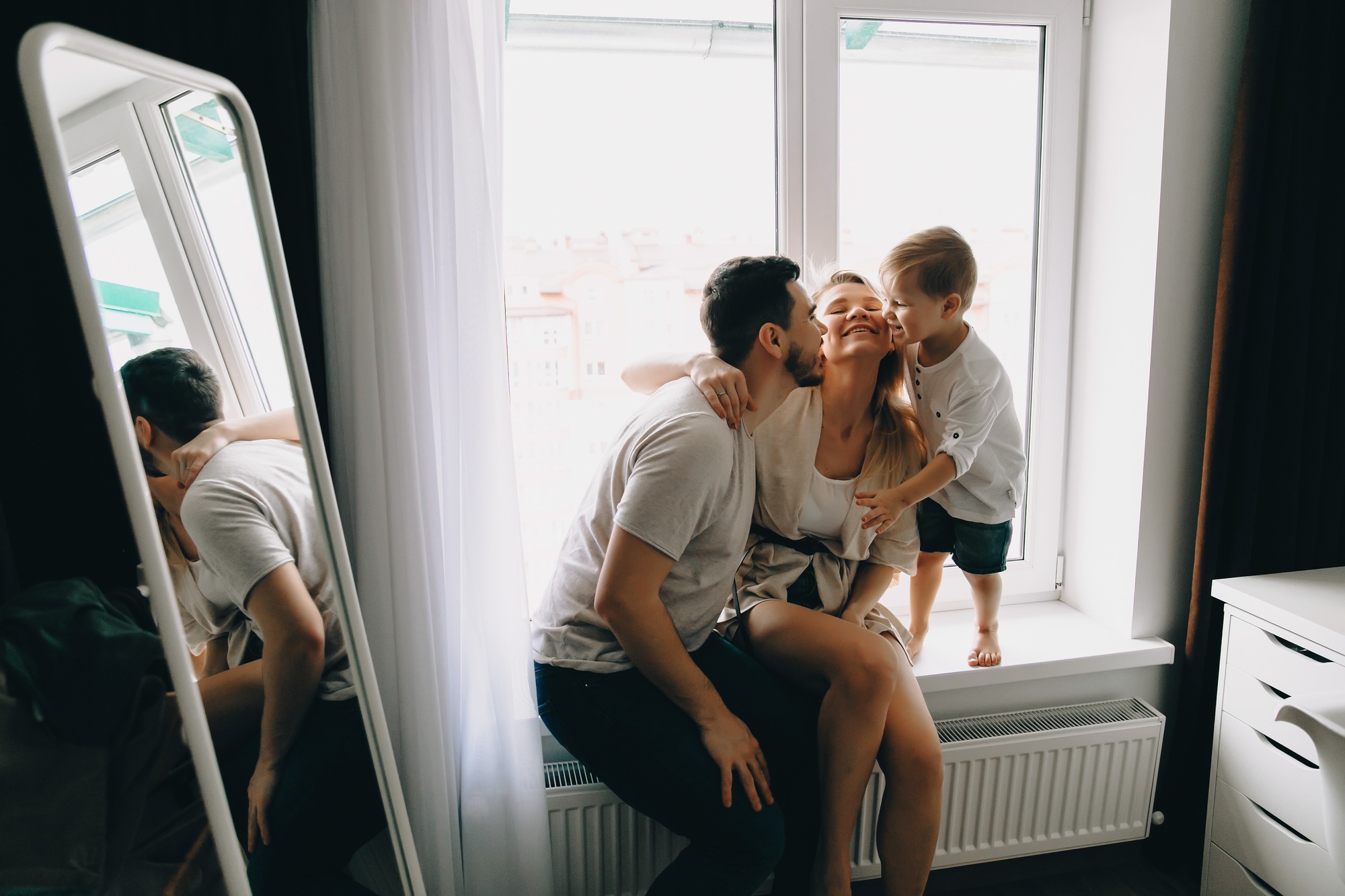 Family on windows